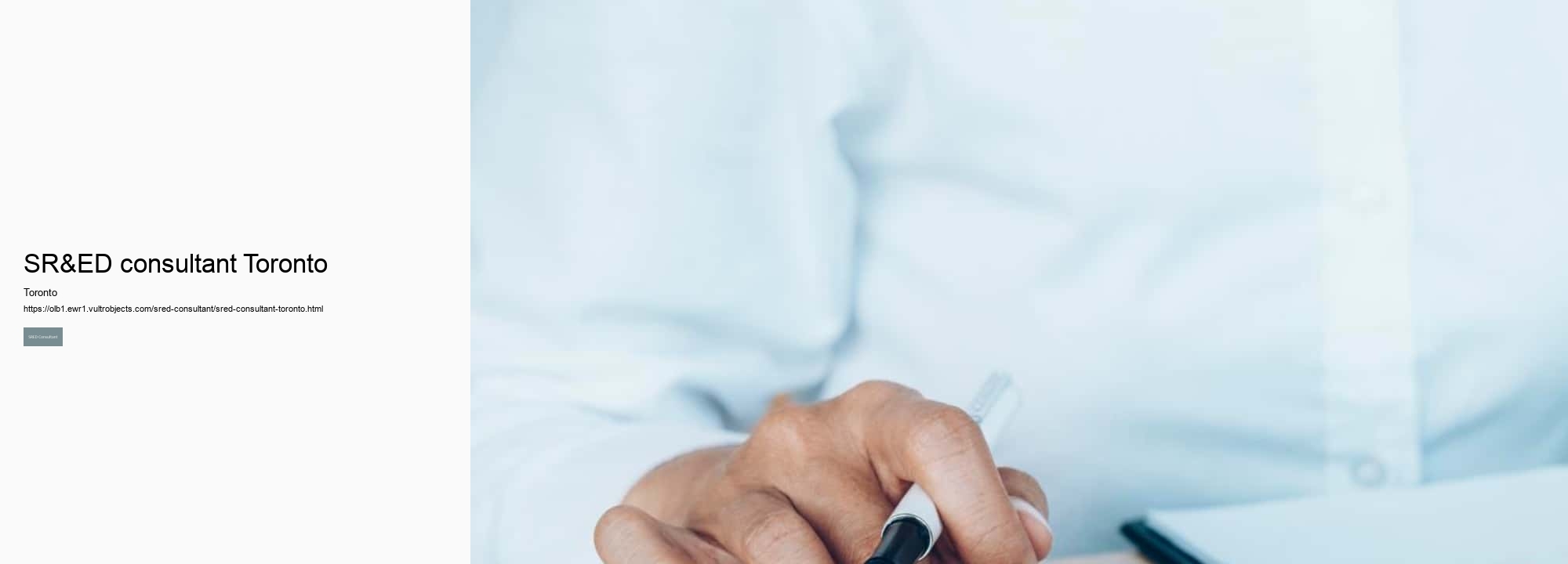 SR&ED consultant Toronto